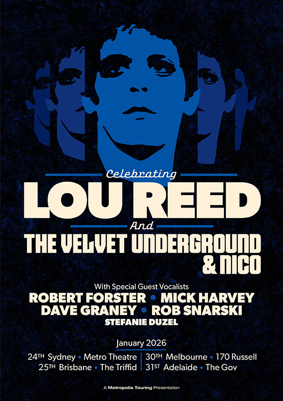 Celebtrating Lou Reed tour poster